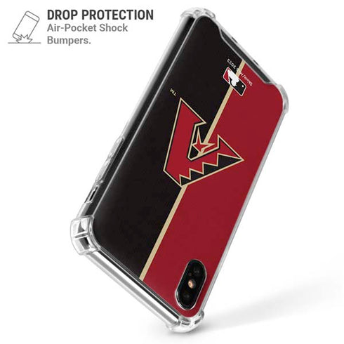 MLB Arizona Diamondbacks Split iPhone XS Max Clear Case